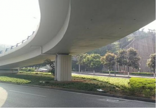 匝道桥梁涂装效果图
